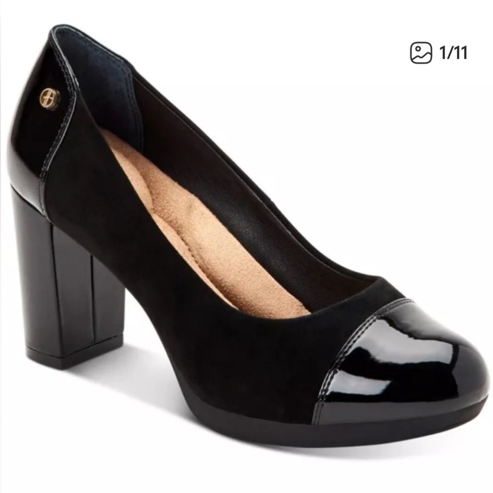 Giani Bernini Black Patent Leather block Heels